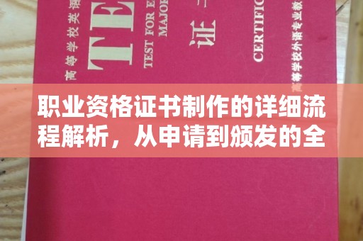 六横职业资格证书制作的详细流程解析，从申请到颁发的全方位指南